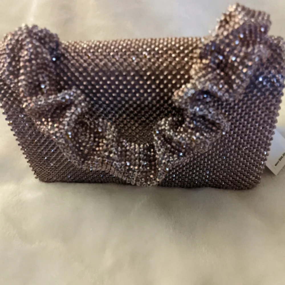 Jessica McClintock Beaded Tan Bag